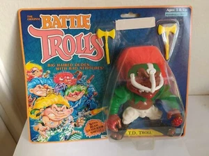Vtg Battle Trolls Hasbro T.D. Troll 1993 Action Figure NOSC - Picture 1 of 5