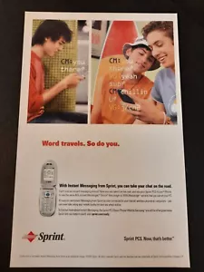 SPRINT Handys Instant Messaging SMS Teenager ~ Comic Seite DRUCKANZEIGE 2005 - Bild 1 von 1