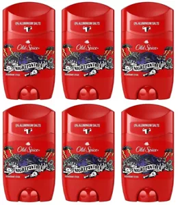 6x Old Spice Night Panther Deodorant Solid Stick For Men 6x50ml - Picture 1 of 1
