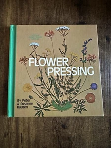 Vintage 1972 Flower Pressing Little Craft Book Series Illustrated Hardcover - Picture 1 of 4