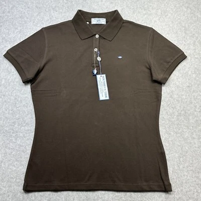 Camisa Polo Southern Tide Skipjack Mujer 6 Marrón Elastizada Golf Verano Manga Corta Foto 1 de 4