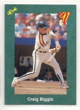1991 Classic Baseball Trivia Game Card - #T2 - Craig Biggio - Houston Astros