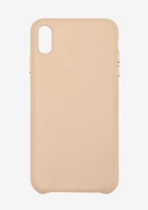 Leather Case for iPhone XS and XS Max - Black and Taupe - Picture 1 of 6
