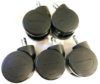 Humanscale Freedom Office Chair: Hard Roller Casters: Set of 5 - Image 1 of 4
