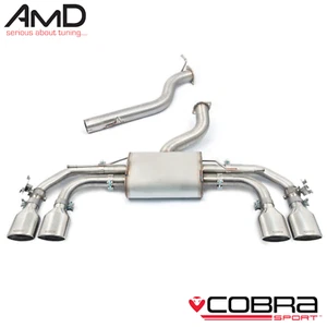 Cobra Audi S3 Exhaust GPF Back Race System Non Resonated 8Y Saloon AU160 Valved - Picture 1 of 8
