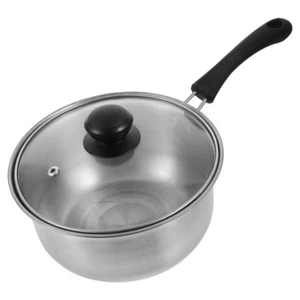 Stainless Steel Thick Excellent Safe Single Handle Saucepan Soup Pot Home - Picture 1 of 12