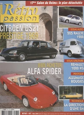 Magazine Retro Passion No 161 Citroen DS21 Prestige Alfa Spider Renault 1000 KG - Image 1 of 4
