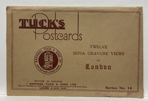 Tuck's Postcards - Twelve Sepia Gravure Views of London - 10 Photos - Picture 1 of 8