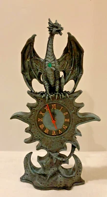 "Majestic Reloj Abrigo Dragón Negro - NUEVO 15"" Alto" Foto 1 de 4
