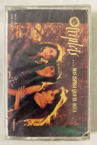 THE TRIPLETS -MAS ESPESA QUE EL AGUA- 1991 MEXICAN TAPE ALBUM, STILL SEALED - Imagen 1 de 2