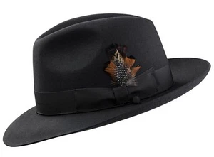 SELENTINO COLOMBO 100% GENUINE FUR FELT FEDORA HAT ALL COLOR'S 6 1/2 - 8 - Picture 1 of 25