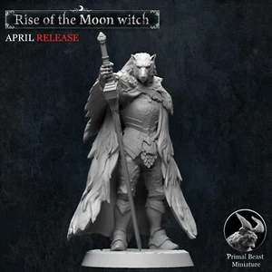 Werewolf Warrior A Primal Beast Miniatures 32mm scale D&D RPG Pathfinder Mini - Picture 1 of 2