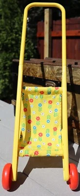 Cochecito de muñeca vintage Mattel TIPPEE TOES SOLO 1980 funciona hecho en video Taiwán 18,5" Foto 1 de 4