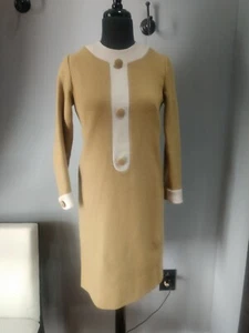 Vintage 1960’s Wool Dress. Size 7 But Runs Small. Preowned. - Picture 1 of 5