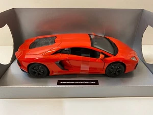 Lamborghini Aventador LP 700-4 arancione 1/24 1:24 Modello Modellino Auto New Ray - Foto 1 di 4