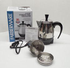 Farberware Super Fast Fully Automatic 4 Cup Vintage Coffee Percolator Model  #240