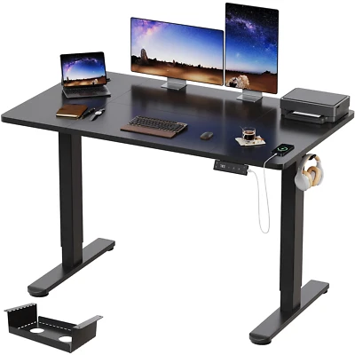 Gunji Höhenverstellbarer schreibtisch Tischoberfläche Elektrischer 160 x 80 cm - Bild 1 von 4