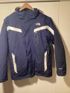 North face Boys 3 in 1 Navy Blue Jacket Size 18/20 - Picture 1 of 11