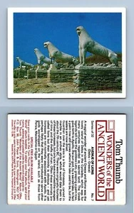 Avenue Of Lions #7 Wonders Of The Ancient World 1984 Tom Thumb Trading Card - Picture 1 of 1