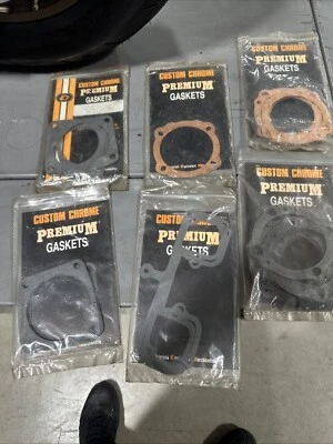 Ironhead XL XLH Sportster Copper Head Gaskets Base Gaskets Multiple Gasket Lot - Image 1 of 4