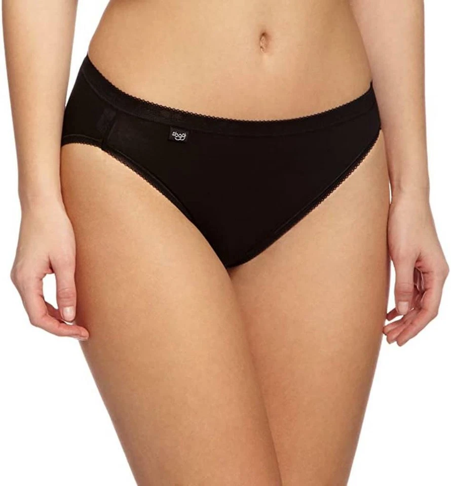 4 Paquete Mujer Sloggi Básico + de Algodón Tai Braga Blanco o Negro - Imagen 1 de 1