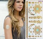 Gold and Blue lace tattoo temporary Lace tattoo Indian wedding Art Lace tattoo