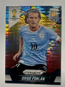 Panini Prizm World Cup Stars 2014 Diego Forlan Uruguay Parallel Card #192 - Picture 1 of 3