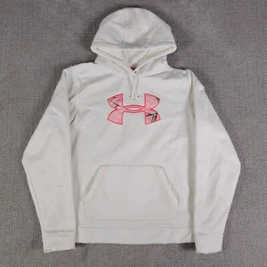 Under Armour Storm Realtree Hoodie Womens Size XL White Semi Fitted Pullover - Picture 1 of 11