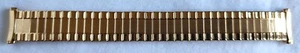 Vintage Apollo Flex Gold Tone Expandable/Stretch Watch Band-16-19mm Wide-Boxed - Picture 1 of 11