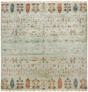 Ziegler Alfombra Oriental Hecha A Mano 203x201 Cm - Fina, Alfombra, Nueva, Azul - Picture 1 of 11