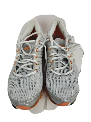 Scarpe da corsa vintage Adidas A3 Bounce 2008 bianco/arancione/grigio - donna taglia 7,5 - Immagine 1 di 4