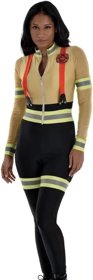 New Sexy FIRE FIGHTER Halloween Costume by Amscan Size SMALL (2-4) - Image 1 of 1