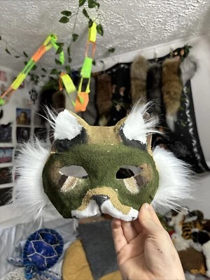 Therian Green Cat Mask For Quads Made High quality. Comes With Lot Extras - Image 1 of 4
