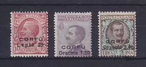 CORFU 1923, Mi 12-14, COMPLETE SET, MLH - Picture 1 of 1