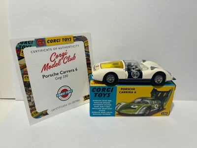 Игрушки Corgi 330 Porsche Carrera 6, повторный выпуск CMC с сертификатом. - Изображение 1 из 4