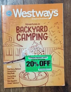 Westways Magazine Auto Club SEPT / OCT 2020 ISSUE Adventures in Backyard Camping - Imagen 1 de 2