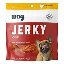 Dog Food Wag Chewy Whole Muscle American Jerky Dog Treats,Chicken (1 lb) 453 grm