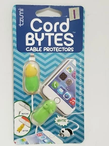 Tzumi Bytes Cable Protectors - Fits Modern Cellphone Cables - Frog / Turtle T15 - Picture 1 of 3