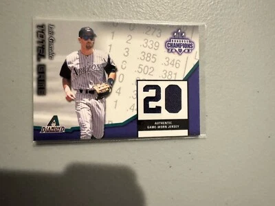 LUIS GONZALEZ 2003 Donruss Champions #TG-11 Total Game Used Jersey Relic /200 - Image 1 of 2