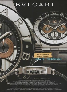 BVLGARI Uhren 1-seitiges Magazin PRINT AD 2008 Diagono Calibro 303 - Bild 1 von 1