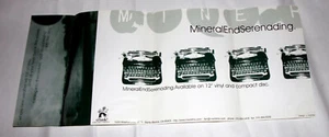 MINERAL ENDSERENADING POSTER '98 Kursiver Glaskörper Humor Jungen Lebensfahrzeug Geburt - Bild 1 von 1