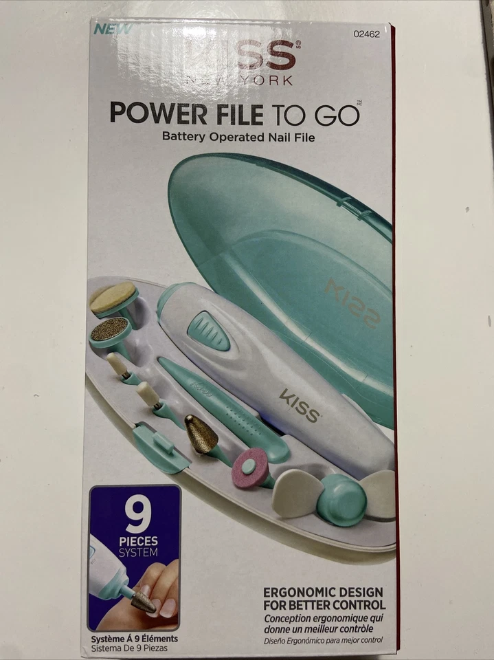 Lima de uñas KISS Power File To Go a batería 8 piezas modelo 02462 Foto 1 de 2