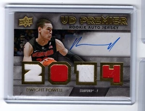2014-15 SPx UD Premier Rookie Auto Jersey #5 Dwight Powell - Cardinal #/ 80 - Picture 1 of 1