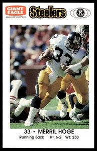 1991 Pittsburgh Steelers Kiwanis Giant Eagle Police Merril Hoge - Picture 1 of 2