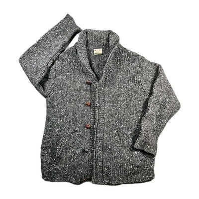Cárdigan Chaqueta Carraig Donn Ireland 💯 Suéter Tejido Gris Lana Pura Mujer Mediano Foto 1 de 4