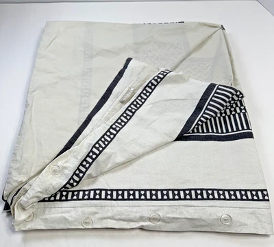 Ink + Ivy Duvet Full/Queen 100% Cotton Beige Black Gray - Image 1 of 4