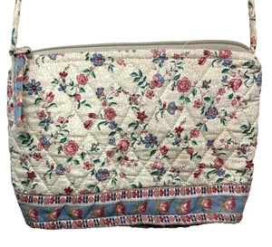 Vera Bradley vintage purse 90s y2k floral crossbody should cream pink green blue - Picture 1 of 16