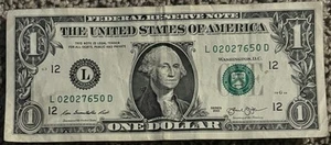 2013 San Francisco $1 Bill June 5th 2027 Birthday/Anniversary Low Sum 22 Note - Picture 1 of 2