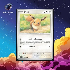 Carte Pokemon Évoli 133/165  151 Écarlate & Violet Français - Picture 1 of 2
