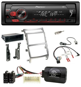 Pioneer DAB 1DIN MP3 Lenkrad USB Autoradio für Hyundai IX55 2009-2012 silber - Bild 1 von 9